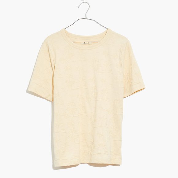 [NWT] Madewell Palm Tree Jacquard Tee - Picture 4 of 5